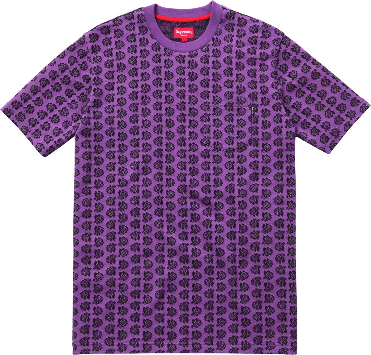 Jacquard Rose Pocket Tee view 2